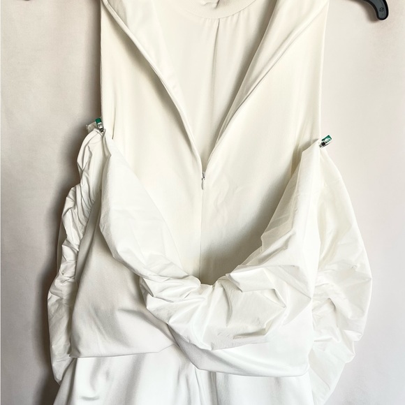 TCEC Sleeveless Knit-To-Woven Bubble Hem Fit-And-Flare Dress - Picture 6 of 9